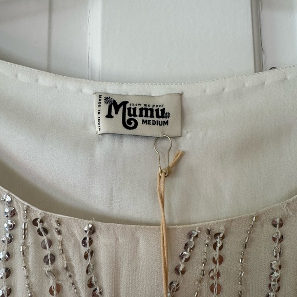 Show Me Your MuMu Sparkling Silver Mini Dress - Picture 3 of 4